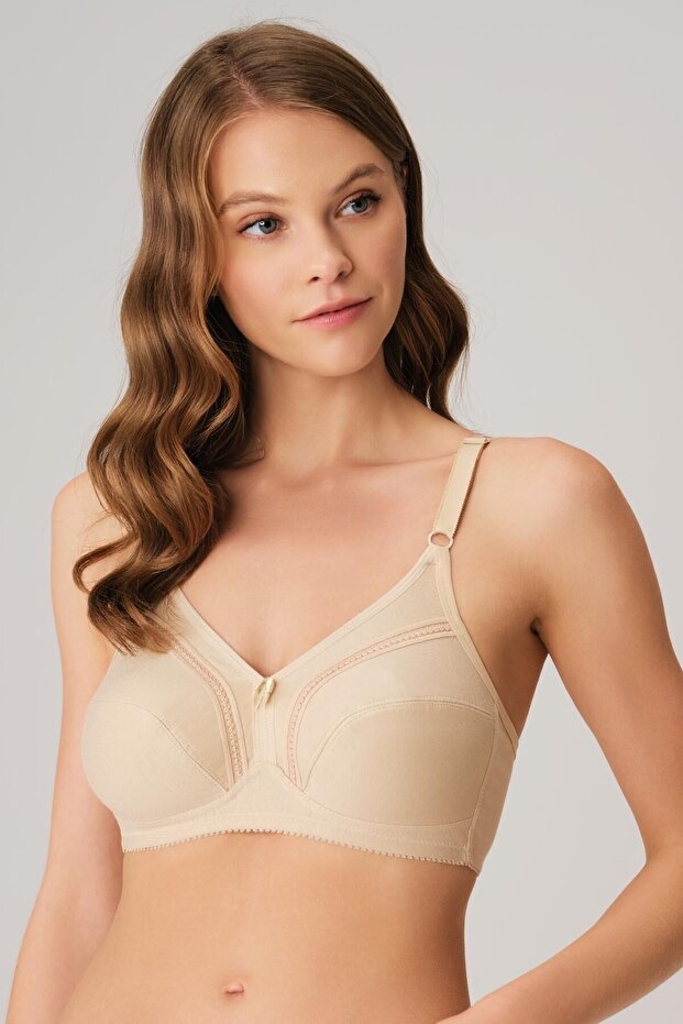 Women's Skin Padded Non-Wireless Cotton Daily Padding Bra