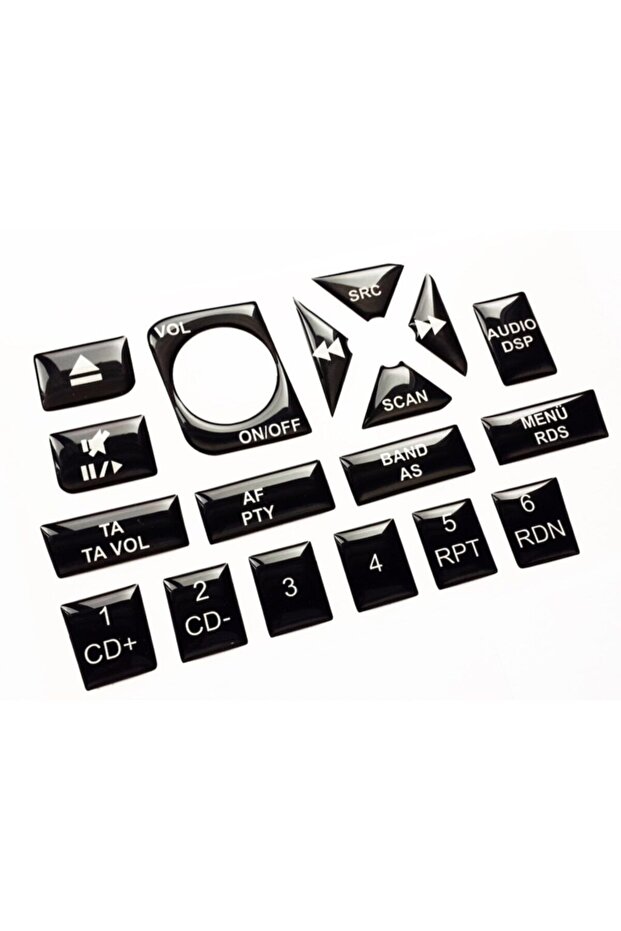 Tape Keypad Fiat Palio Piano Black After 2006 Glossy Black