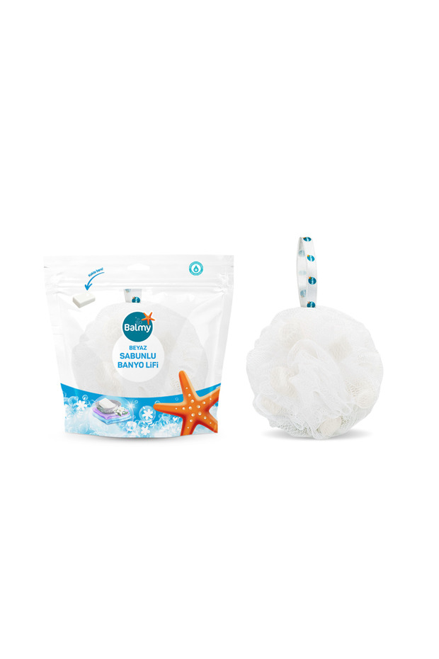 Balmy White Soap Bath Loofah