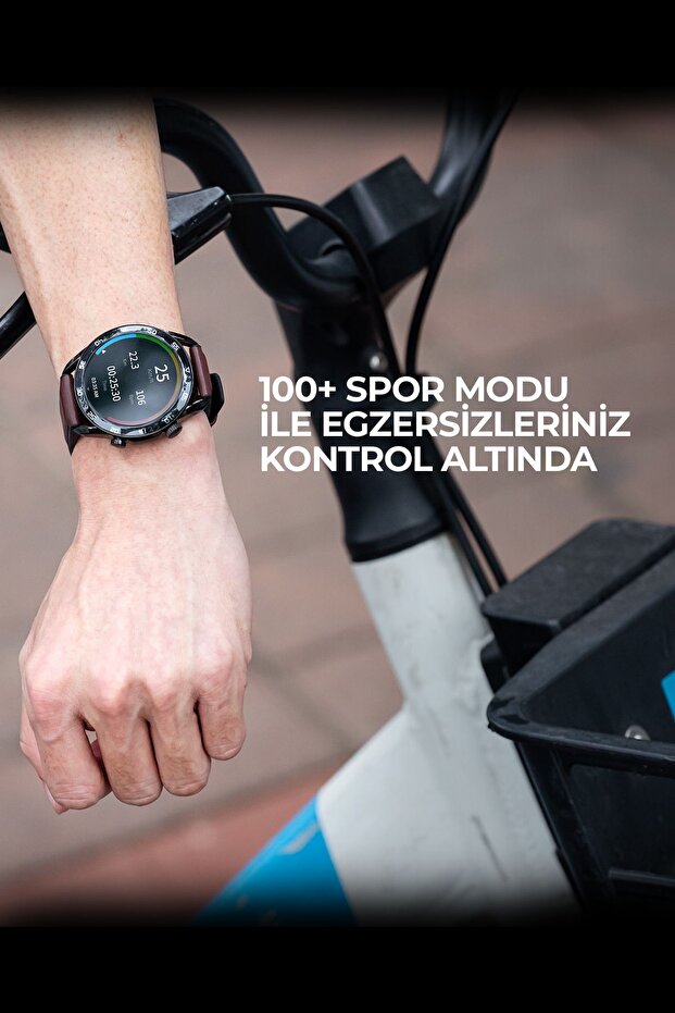 M9030 Pro 46mm Amoled Ekran Akıllı Saat Kahverengi - 7