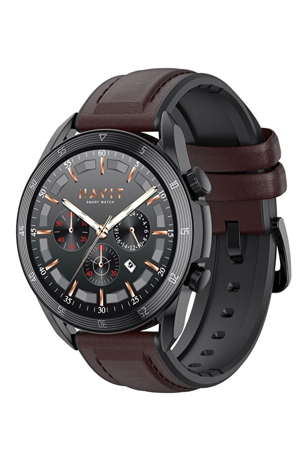 M9030 Pro 46mm Amoled Ekran Akıllı Saat Kahverengi - 2