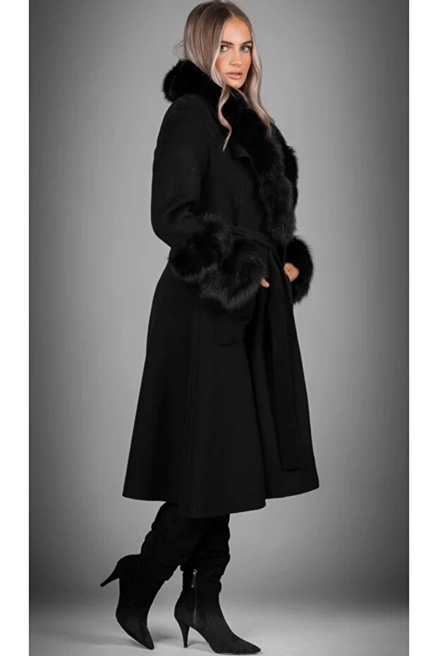 Siyah Kaşmir Kaban - 4