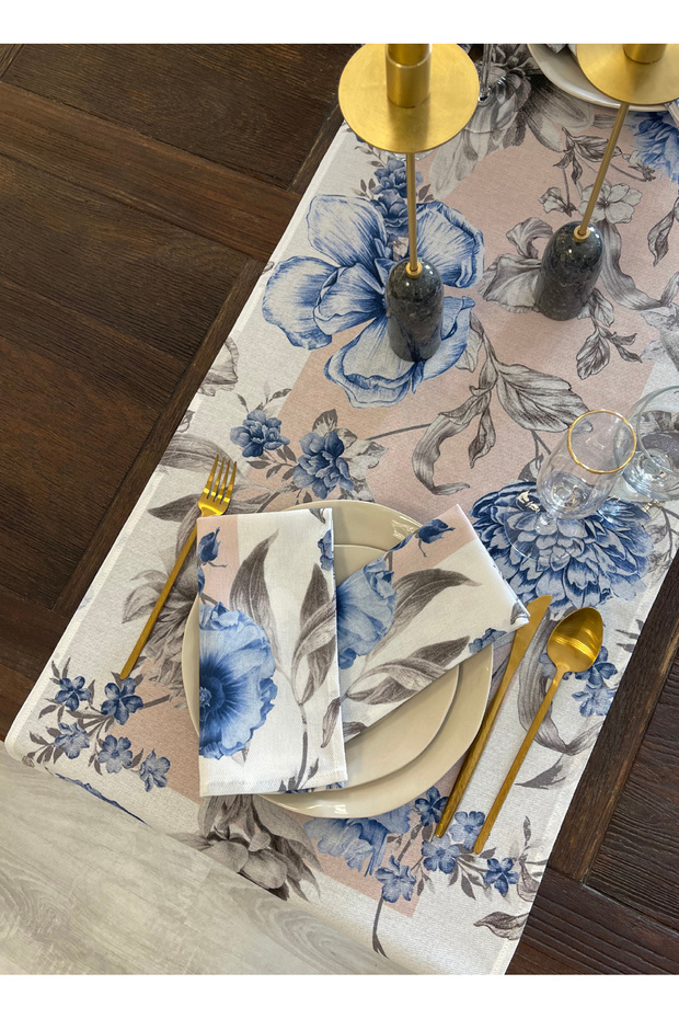 Mavi - Gri Peçete - 3