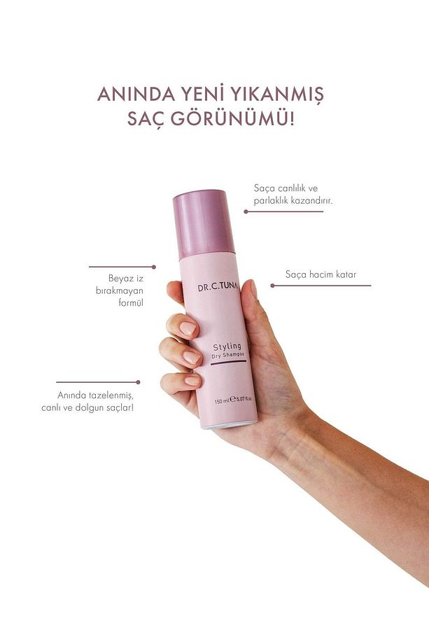 Dr. C. Tuna Styling Dry Shampoo Kuru Şampuan 150 Ml - 3