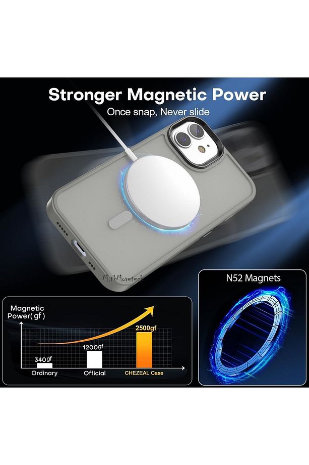 İphone 11 Kılıf (12 Görünümlü) Mat Magsafe Wireless Şarj Özellikli Darbe Önleyici Hassas Butonlu SİO - 6