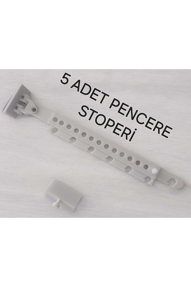 5 Adet Ayarlanabilir Plastik Pencere Kolu Kapı Cam Aralama Stoperi Kolu Tutucu Tutacağı Durdurucu Ta - 3
