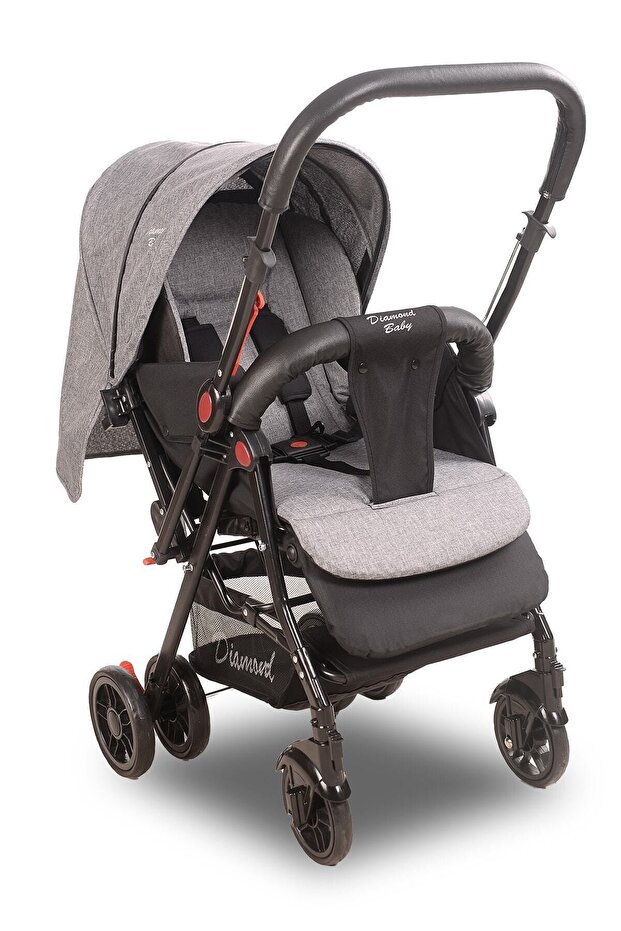 Gri Sapphire Çift Yönlü Bebek Arabası - 2