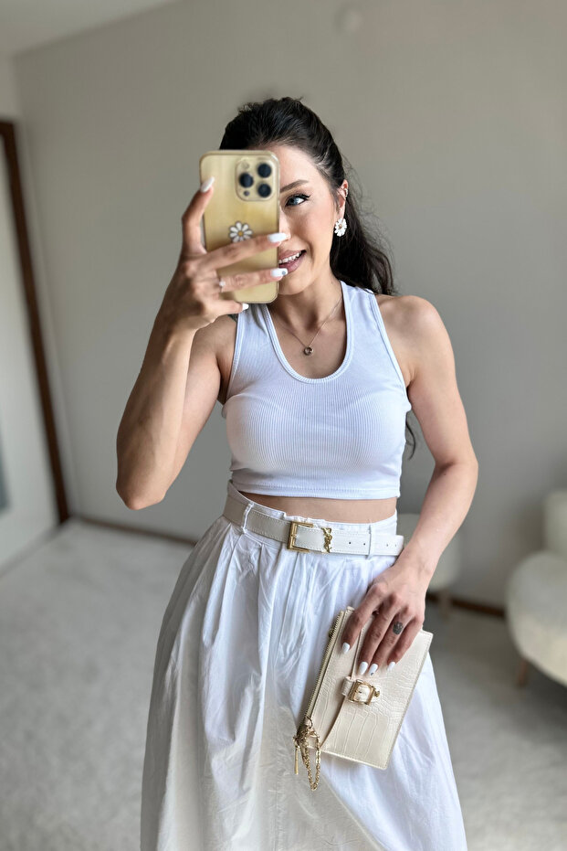 Beyaz Basic Rambo Atlet - 4