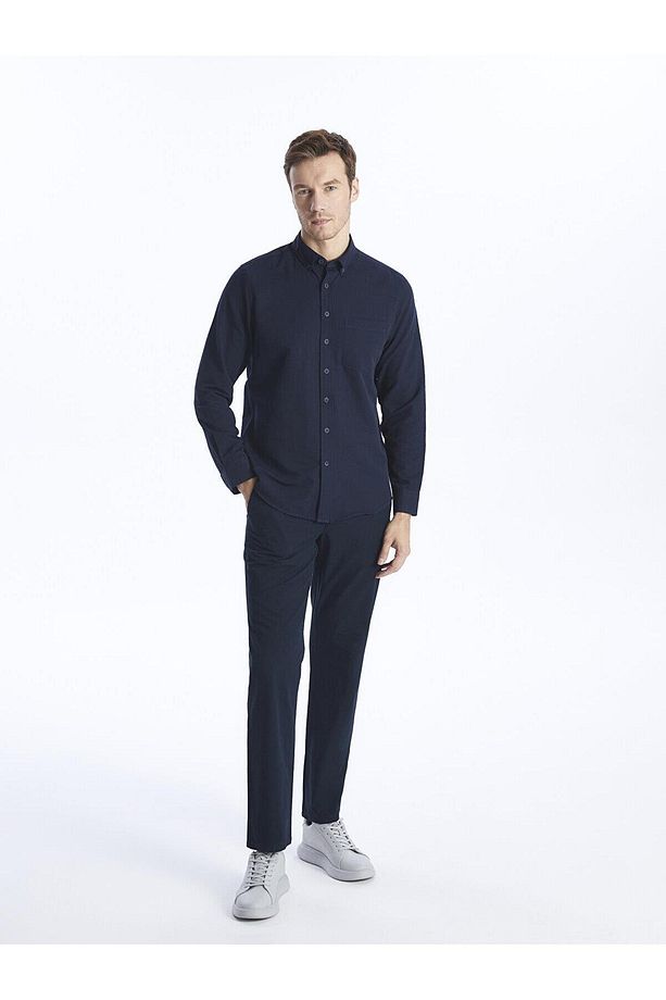 LCWAIKIKI Classic Regular Fit Uzun Kollu Poplin Erkek Gömlek - 2