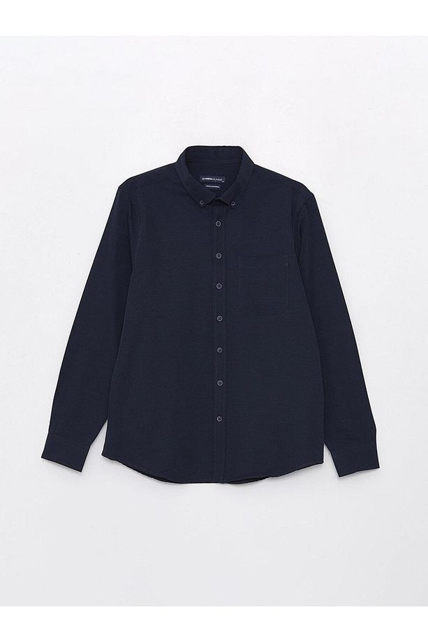 LCWAIKIKI Classic Regular Fit Uzun Kollu Poplin Erkek Gömlek - 6