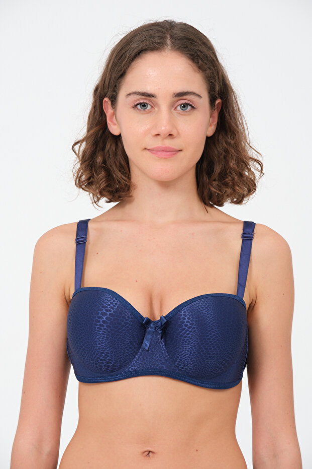Ld8010 Patterned Lotus Bra - 1