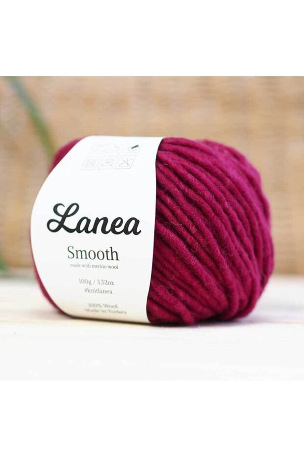 Smooth Merino Yün Ip / 39 Fuşya Kırçıllı - 1