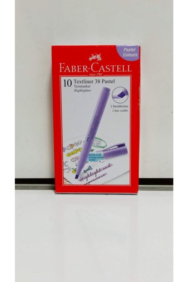 Faber-castell Highlighter 38 Pastel Purple (pen type) 15 81 13 (10 Lu Pack)