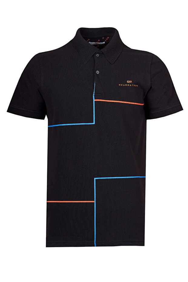 Men's Polo Neck T-shirt - Relaxed Fit