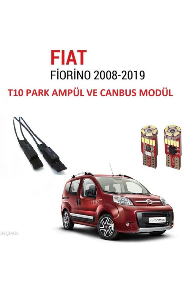Fiat Fiorino T10 Plaka Led Lambası Ve Canbus Modülü - 1