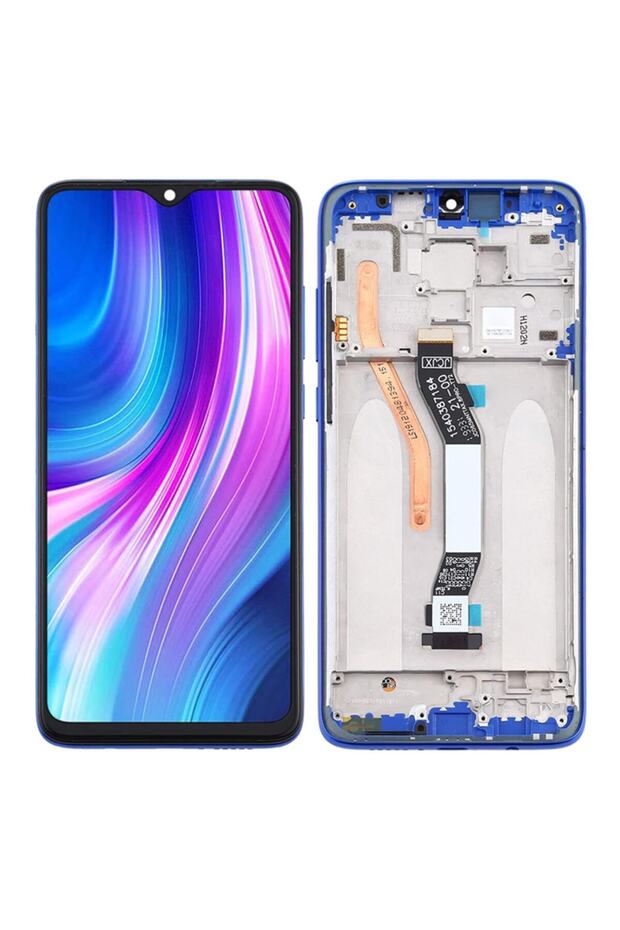 شاشة LCD متوافقة مع هاتف Xiaomi Redmi Note 8 Pro مع شريحة تعمل باللمس - أزرق