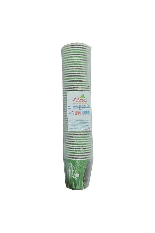Karton Bardak 8 Oz Kullan At Çay Kahve Sıcak Kağıt Otomat Bardağı 50 Li 1 Paket - 2