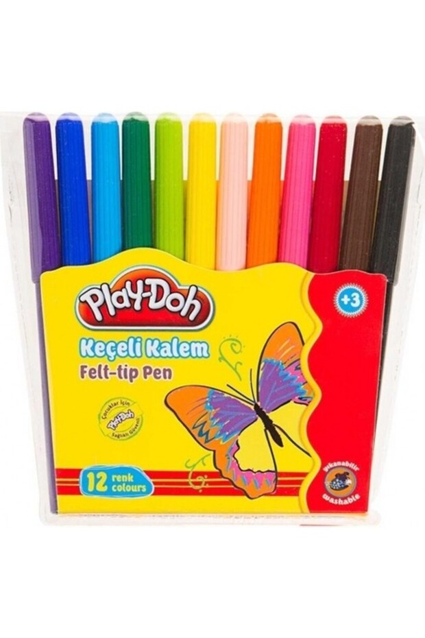 Play-Doh Felt Tip Pen 12 Colors 2mm Pvc Ke-005