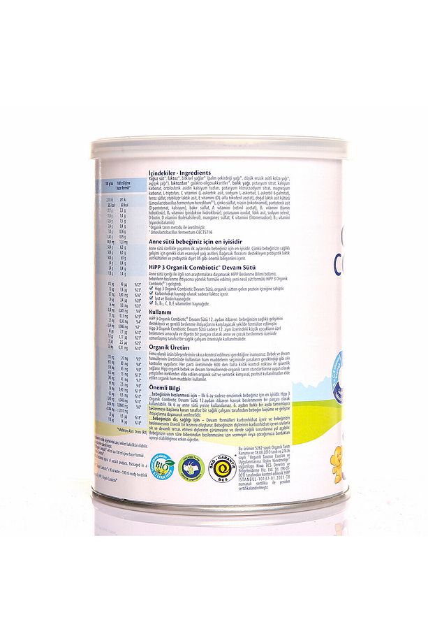 3 Organik Combiotic Devam Sütü 350 gr 1+ Yaş NO COLOR 3 - 2