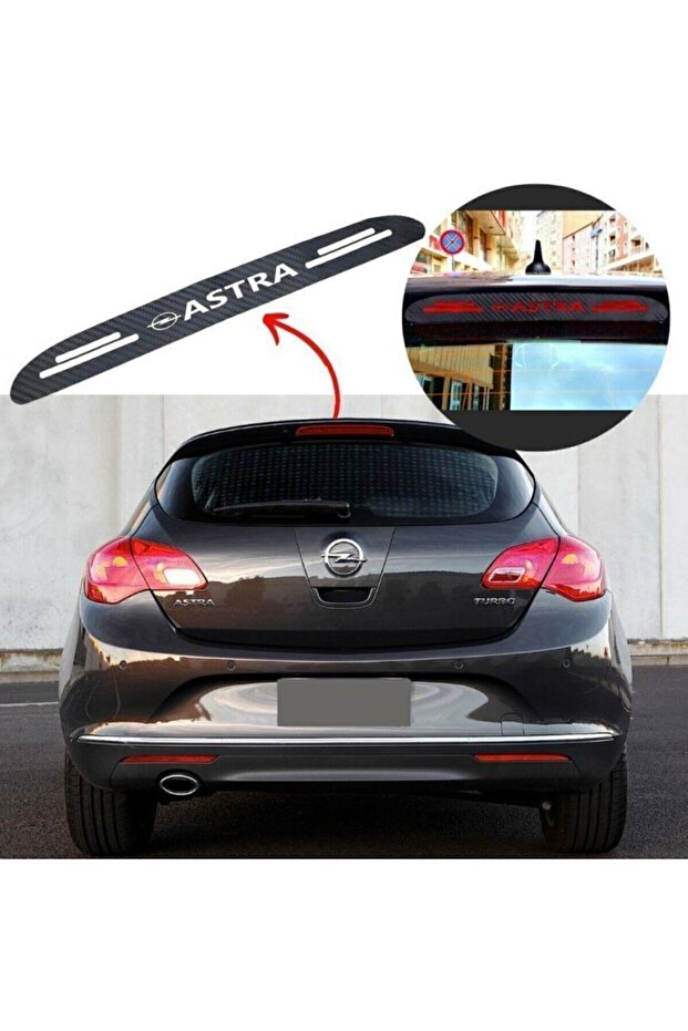 Opel Astra J Hb 2009-2016 Carbon Rear Brake Stop Lamp Sticker