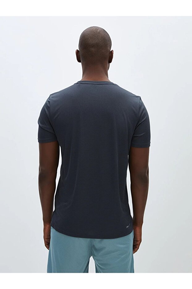 LCW Active DRY-TECH Bisiklet Yaka Kısa Kollu Erkek Tişört - 5