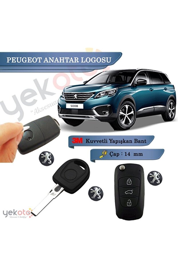 Peugeot Key Logo Key Emblem
