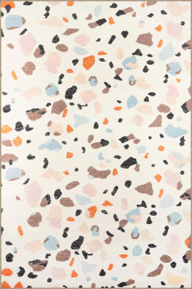 Multi-Colored Themed Decorative Carpet and Washable Carpet Miravip9678