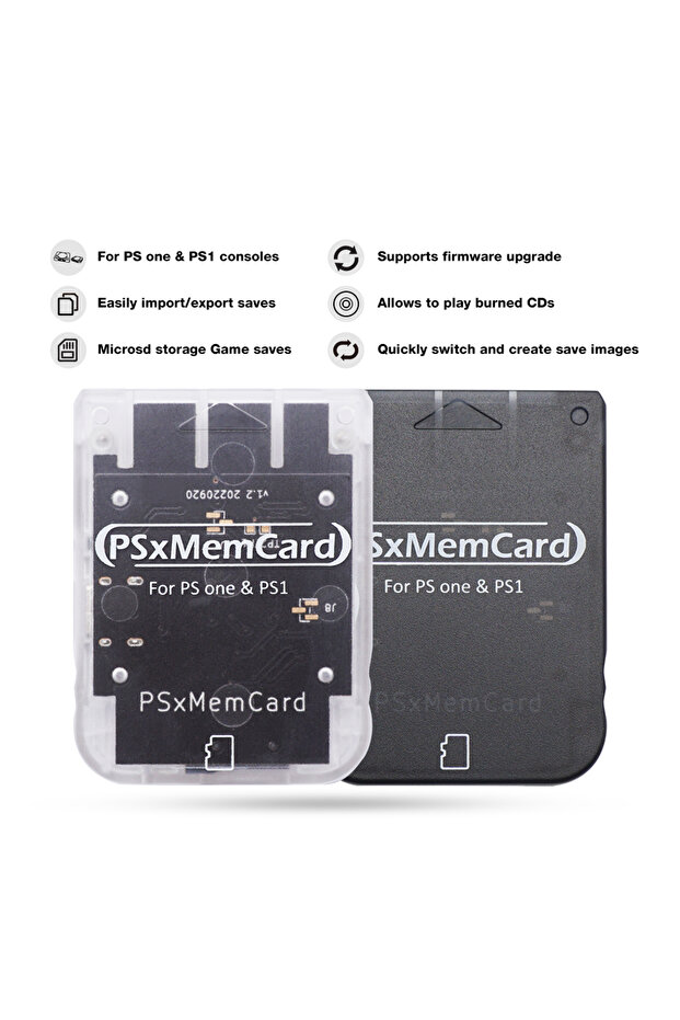 Bitfunx Psxmemcard PS1 Memory Card for SONY Playstation 1 PS One Console Save Game Data - 2