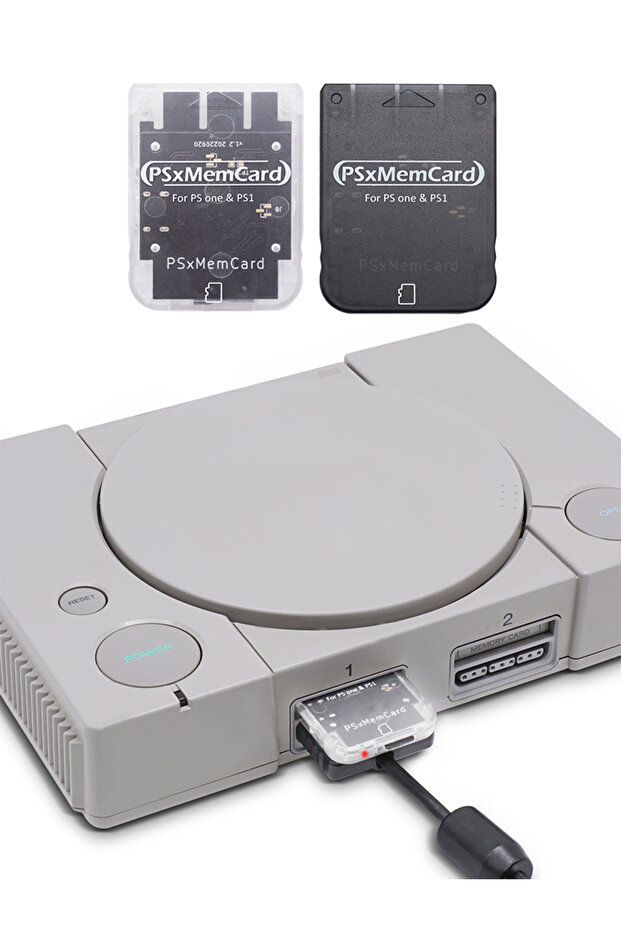 Bitfunx Psxmemcard PS1 Memory Card for SONY Playstation 1 PS One Console Save Game Data - 8