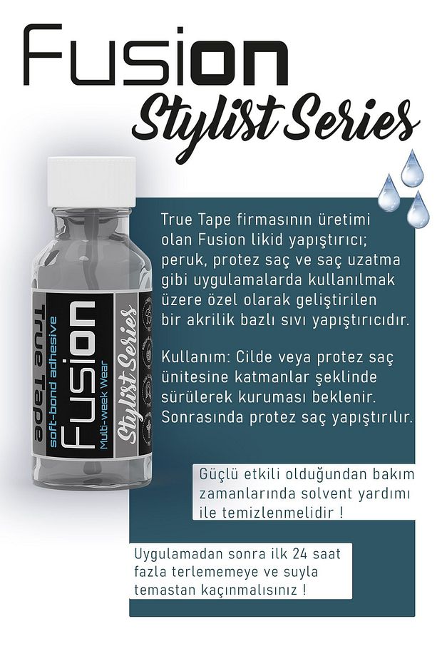 Fusion Sıvı Protez Saç Yapıştırıcısı 20ml - 3