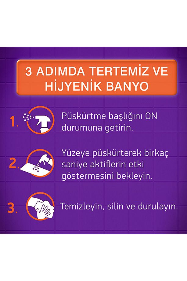 Banyo Kir ve Kireç Sökücü Sprey 750 ml - 4