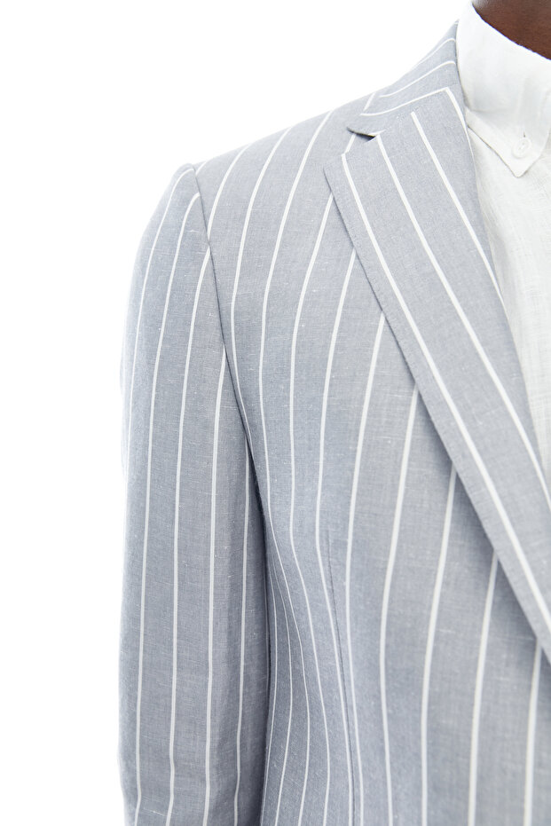 سترة رجالية مخططة موديل 3751I - 7