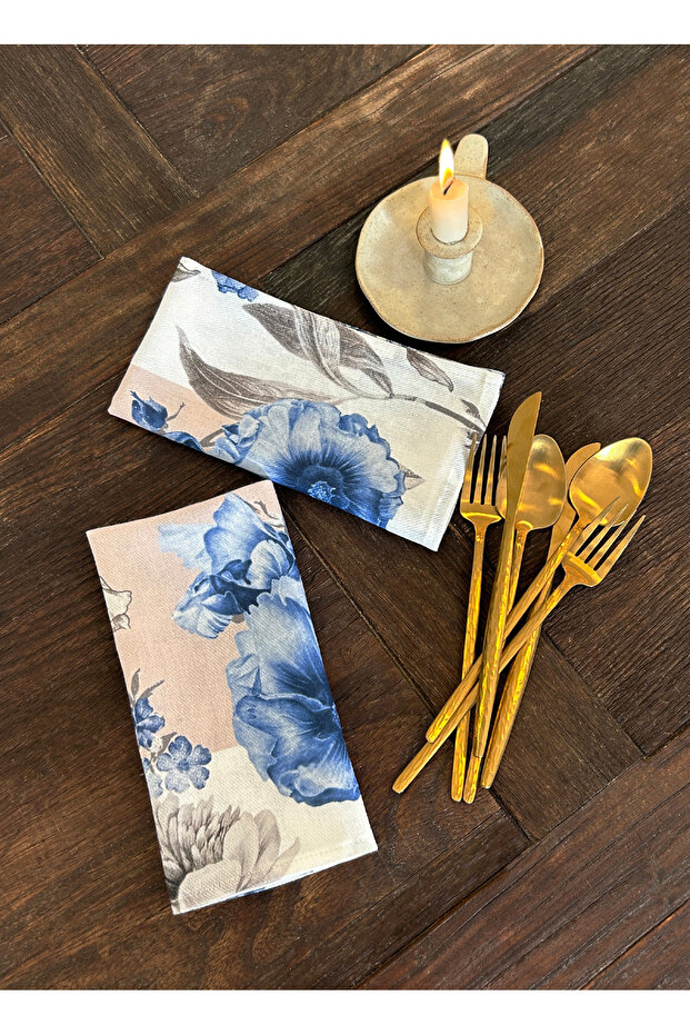 Mavi - Gri Peçete - 1