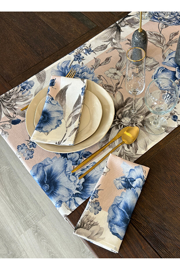 Mavi - Gri Peçete - 5