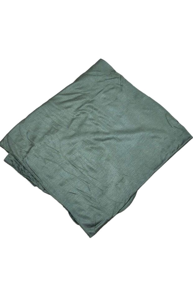 Khaki Colored Combed Shawl - 2