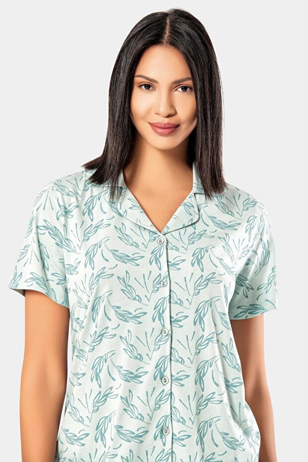 Mint  Yazlık Pijama Takımı 2023-21 - 1