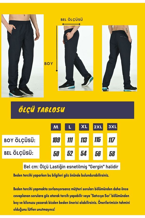 Antrasit Erkek Düz Paça Beli Lastikli Cepli Mıcropoly Kumaş Eşofman Altı Edy2415a - 4