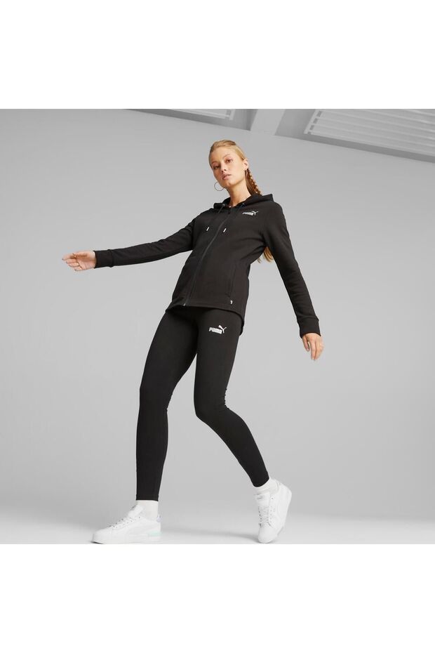 Black Metallic Women's Tracksuit Set - TR67370101 - 1