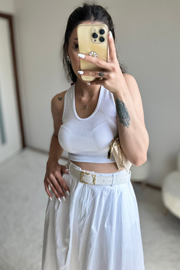 Beyaz Basic Rambo Atlet - 3