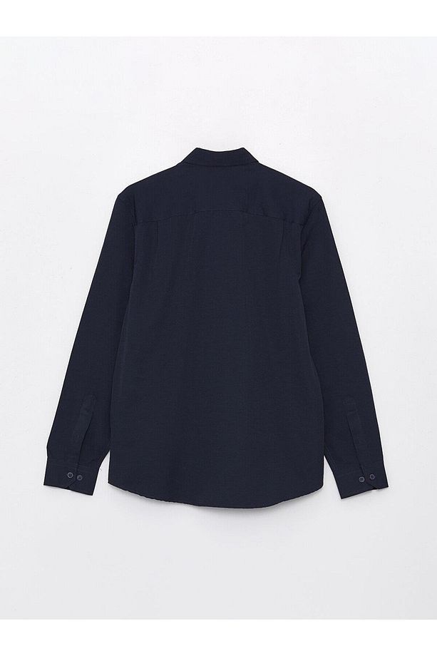LCWAIKIKI Classic Regular Fit Uzun Kollu Poplin Erkek Gömlek - 7
