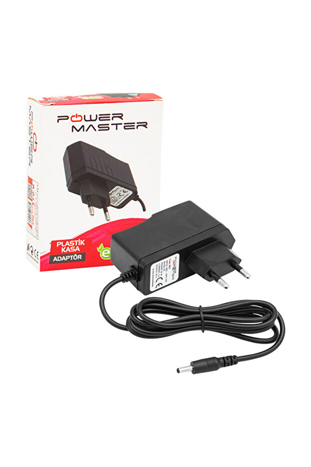 12 Volt - 1 Amper Ince Uçlu Priz Tipi Adaptör 3.5*1.35 Uç - 3