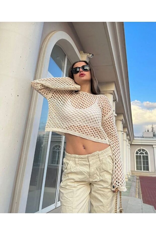 summer opened krop blouse - 3