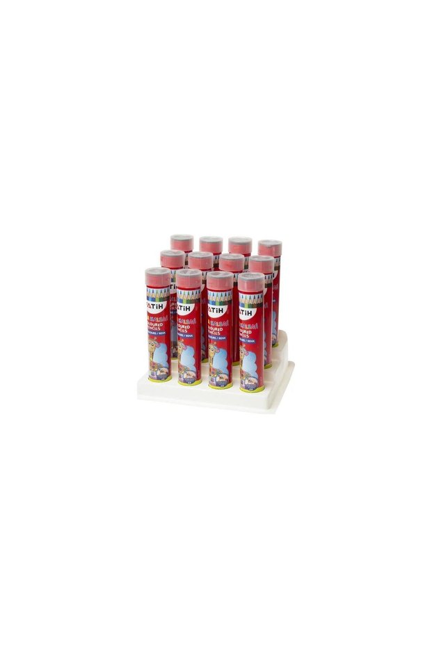 Dry Paint Metal Tube Box Full Size 12 Colors Dry Paint (12 Pcs)