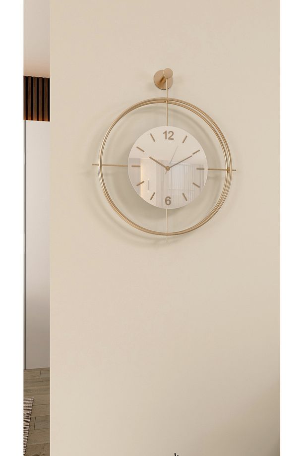 (G-37-LEDTek) MySery Exclusive Series - Ledli(pilli) - Modern Dekoratif Metal Duvar Saati - 7