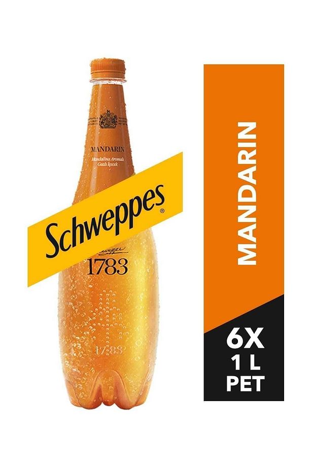 Mandalina Aromalı Gazlı Içecek Pet Şişe 1 Lt 6 Adet - 1