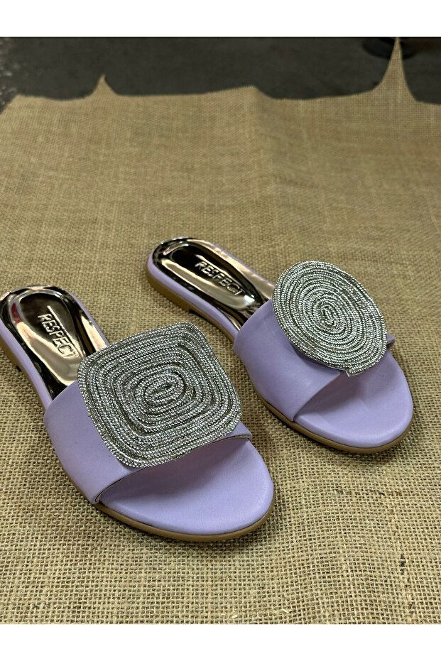 Taştan Desenli Terlik - 2