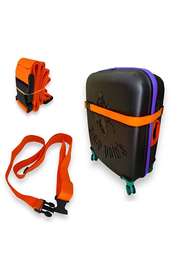 Premium Orange Color Luggage Belt 3 Pieces