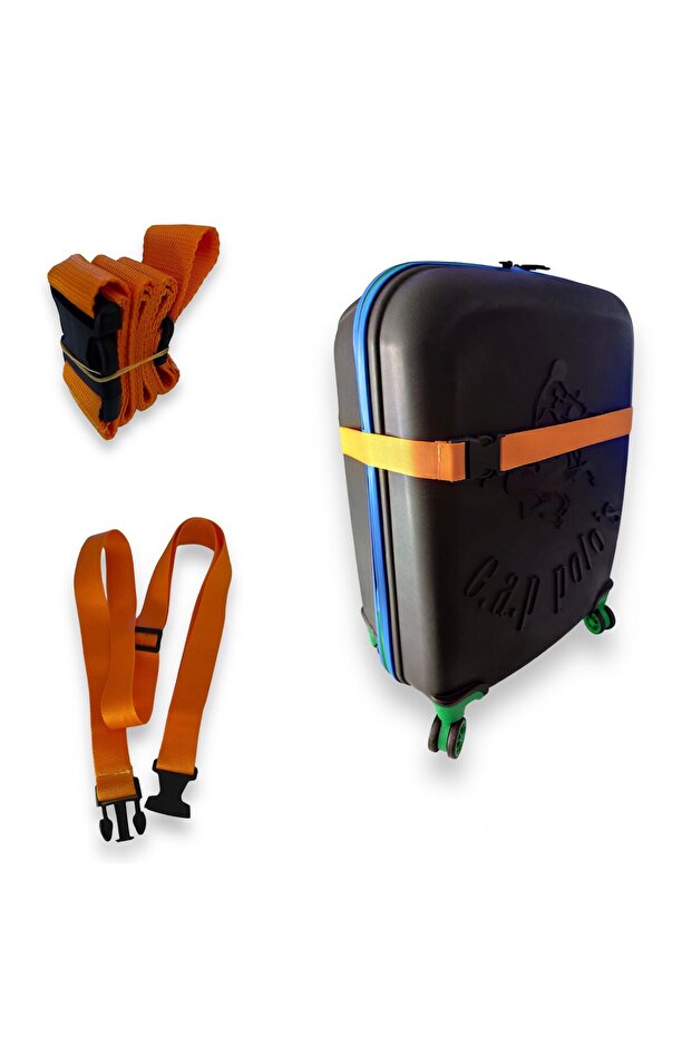 Orange Premium Luggage Belt - 3 Pieces