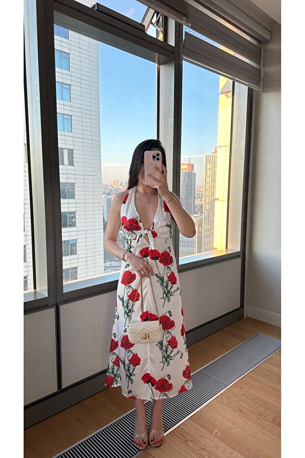 Siempre Dolce Red Elbise - 1