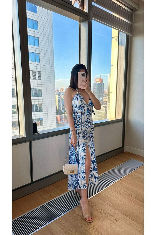Siempre Dolce Blue Elbise - 1